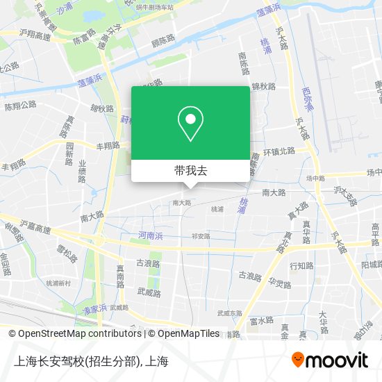 上海长安驾校(招生分部)地图