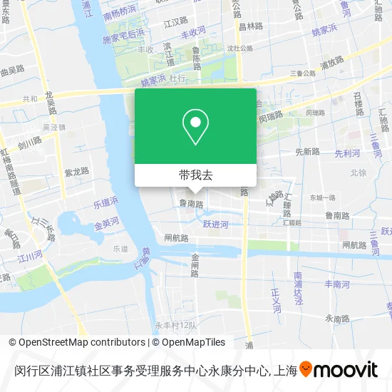 闵行区浦江镇社区事务受理服务中心永康分中心地图