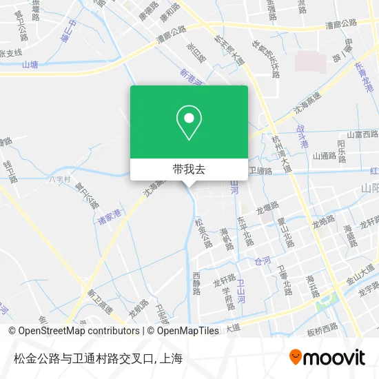松金公路与卫通村路交叉口地图