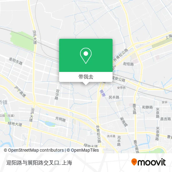 迎阳路与展阳路交叉口地图