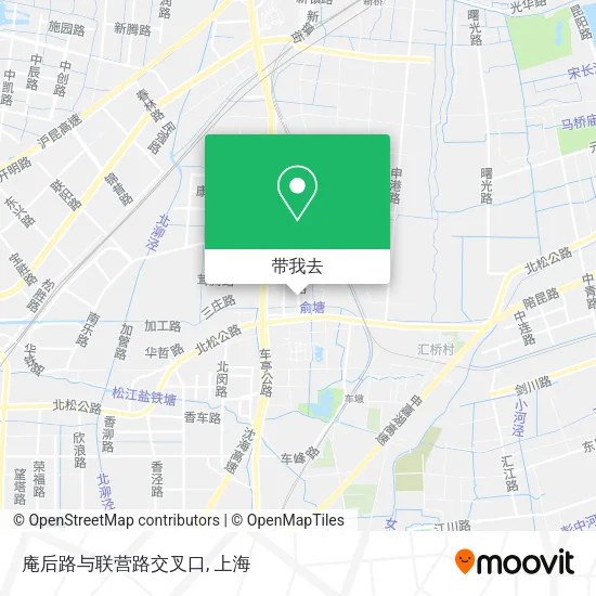 庵后路与联营路交叉口地图