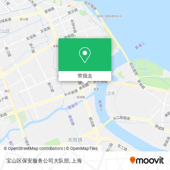 宝山区保安服务公司大队部地图