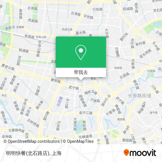 明明快餐(北石路店)地图