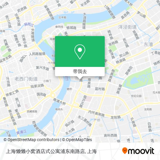 上海懒懒小窝酒店式公寓浦东南路店地图
