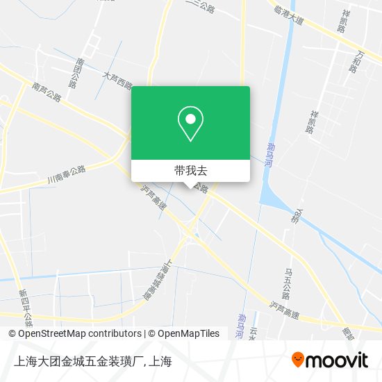 上海大团金城五金装璜厂地图