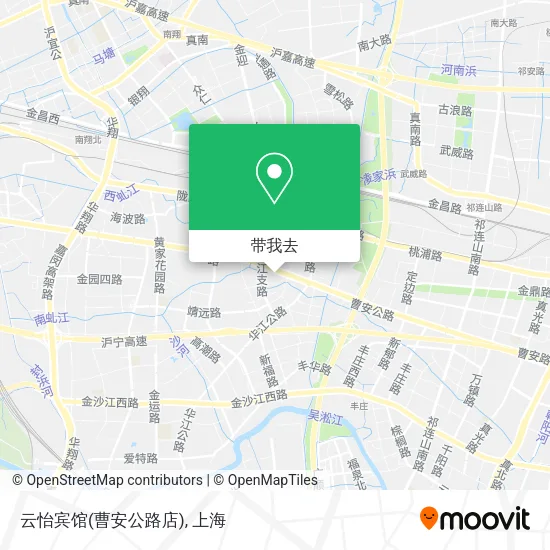 云怡宾馆(曹安公路店)地图