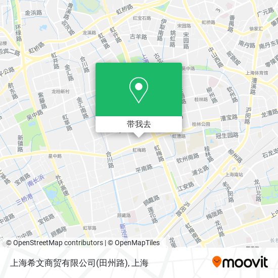 上海希文商贸有限公司(田州路)地图