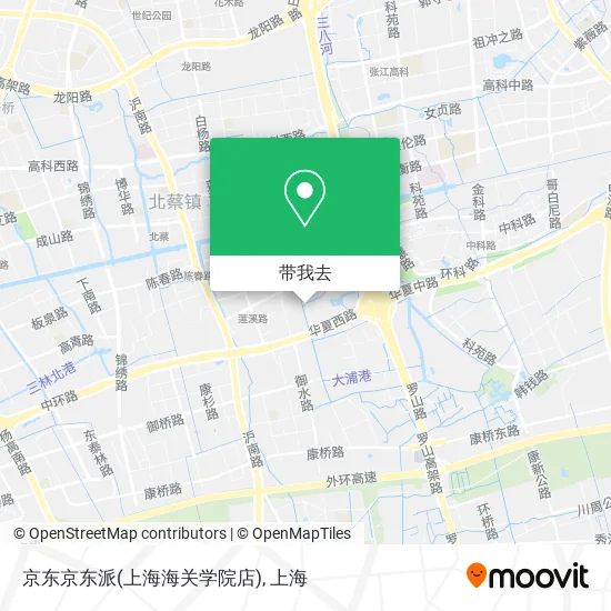 京东京东派(上海海关学院店)地图