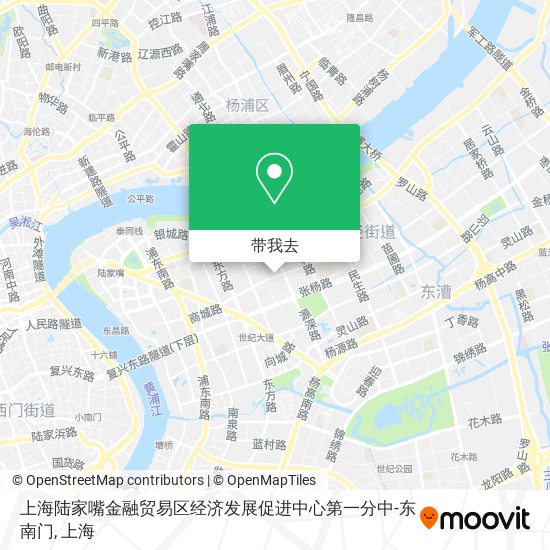 上海陆家嘴金融贸易区经济发展促进中心第一分中-东南门地图