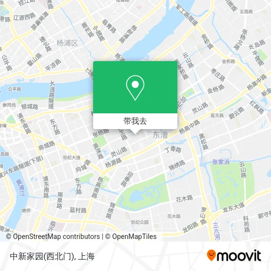 中新家园(西北门)地图
