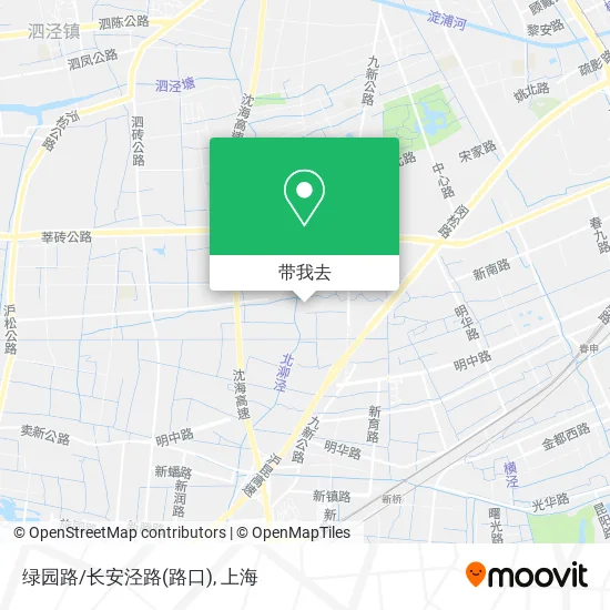 绿园路/长安泾路(路口)地图