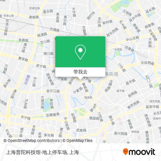 上海普陀科技馆-地上停车场地图