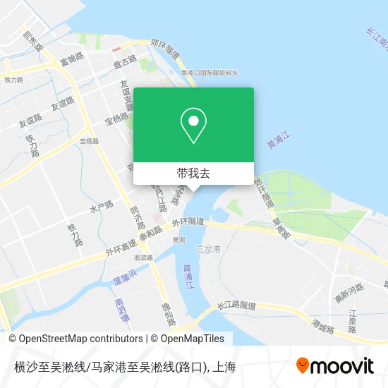 横沙至吴淞线/马家港至吴淞线(路口)地图