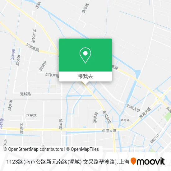 1123路(南芦公路新元南路(泥城)-文采路翠波路)地图