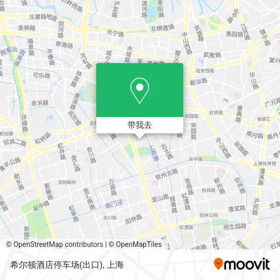 希尔顿酒店停车场(出口)地图