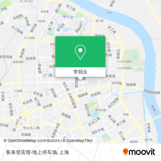 客来登宾馆-地上停车场地图