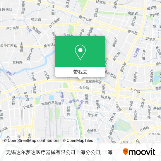 无锡达尔梦达医疗器械有限公司上海分公司地图