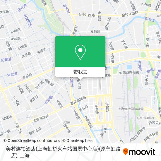 美村连锁酒店(上海虹桥火车站国展中心店)(原宁虹路二店)地图