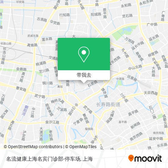 名流健康上海名宾门诊部-停车场地图