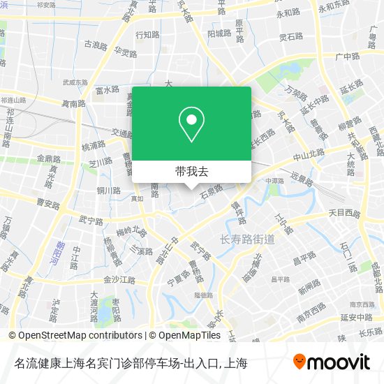 名流健康上海名宾门诊部停车场-出入口地图