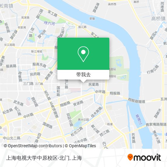 上海电视大学中原校区-北门地图