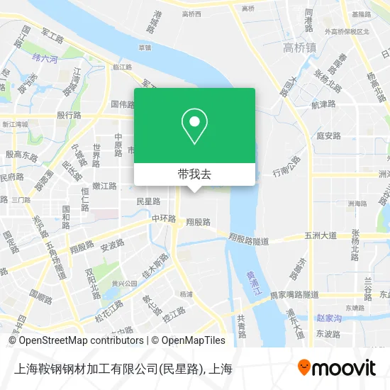 上海鞍钢钢材加工有限公司(民星路)地图