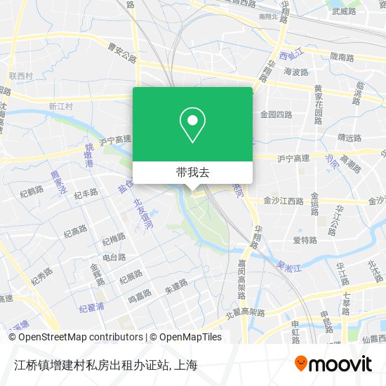 江桥镇增建村私房出租办证站地图