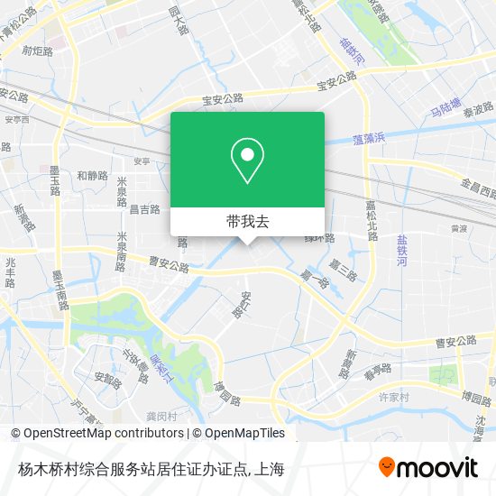 杨木桥村综合服务站居住证办证点地图