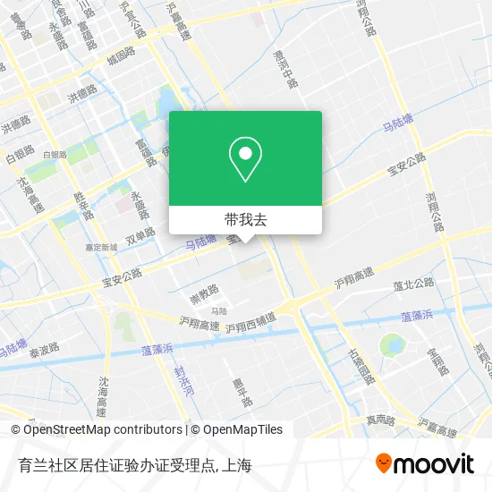 育兰社区居住证验办证受理点地图
