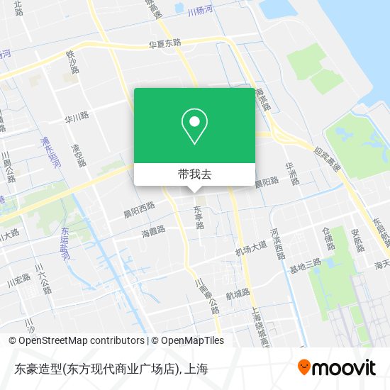东豪造型(东方现代商业广场店)地图