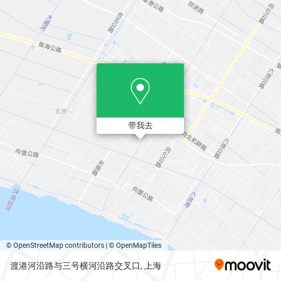 渡港河沿路与三号横河沿路交叉口地图