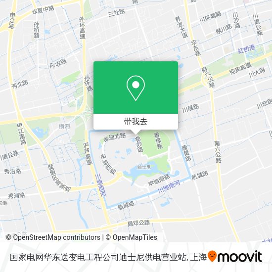 国家电网华东送变电工程公司迪士尼供电营业站地图