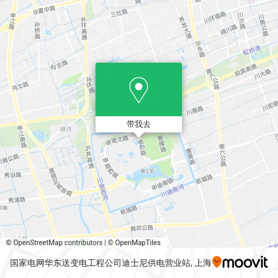 国家电网华东送变电工程公司迪士尼供电营业站地图