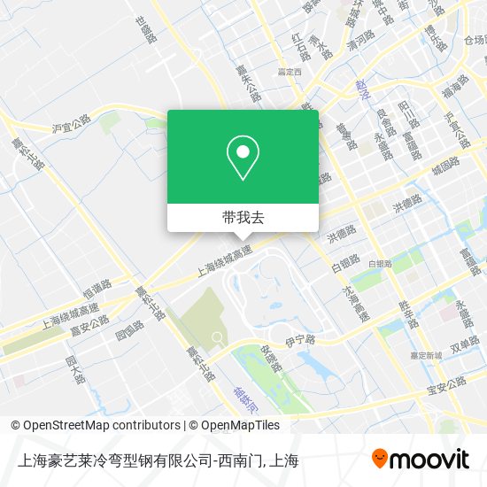 上海豪艺莱冷弯型钢有限公司-西南门地图