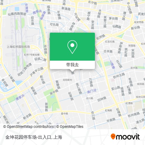 金坤花园停车场-出入口地图