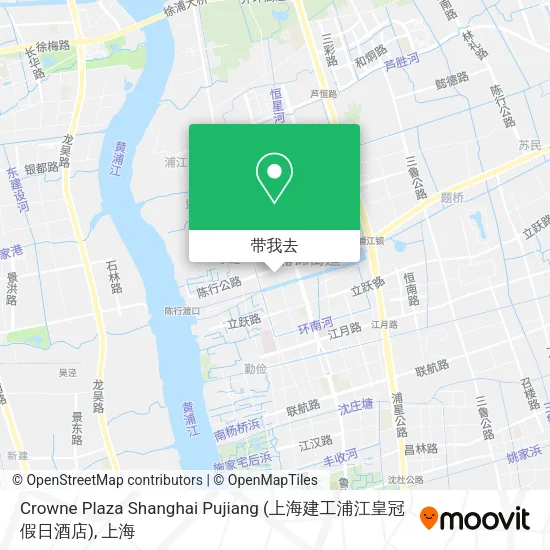 Crowne Plaza Shanghai Pujiang (上海建工浦江皇冠假日酒店)地图