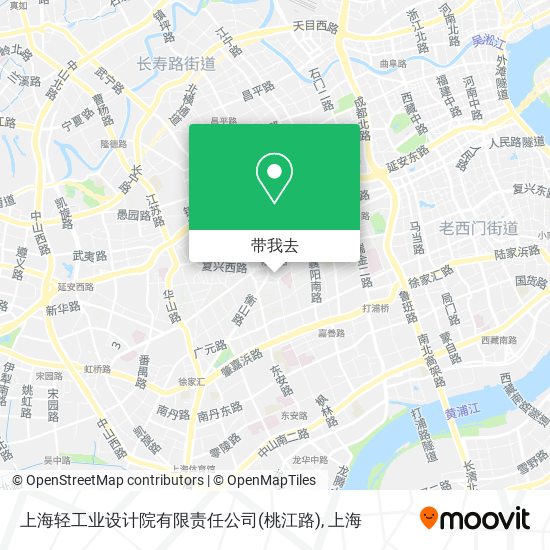 上海轻工业设计院有限责任公司(桃江路)地图
