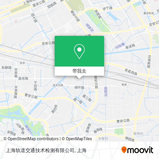 上海轨道交通技术检测有限公司地图