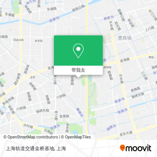 上海轨道交通金桥基地地图