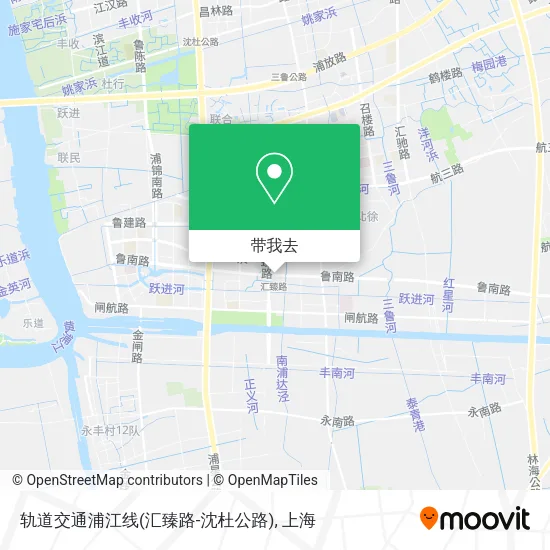 轨道交通浦江线(汇臻路-沈杜公路)地图