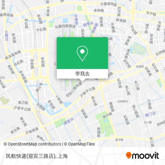 民航快递(迎宾三路店)地图