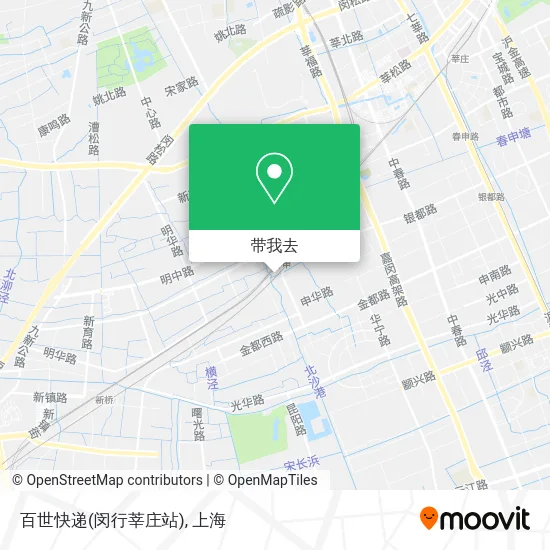 百世快递(闵行莘庄站)地图