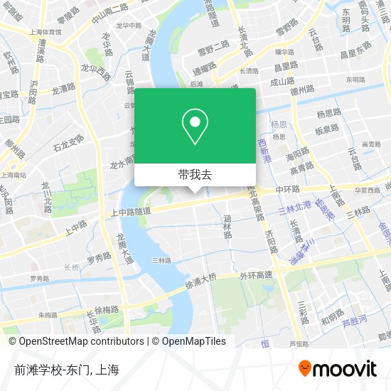 前滩学校-东门地图