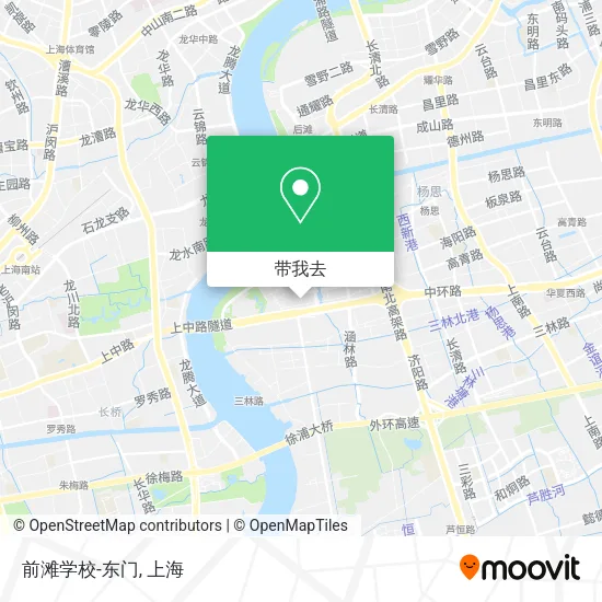 前滩学校-东门地图