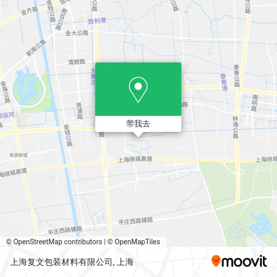上海复文包装材料有限公司地图