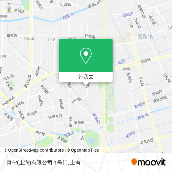 康宁(上海)有限公司-1号门地图