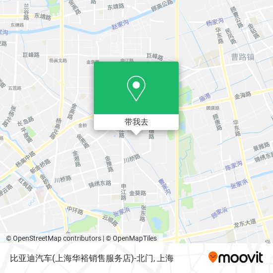 比亚迪汽车(上海华裕销售服务店)-北门地图