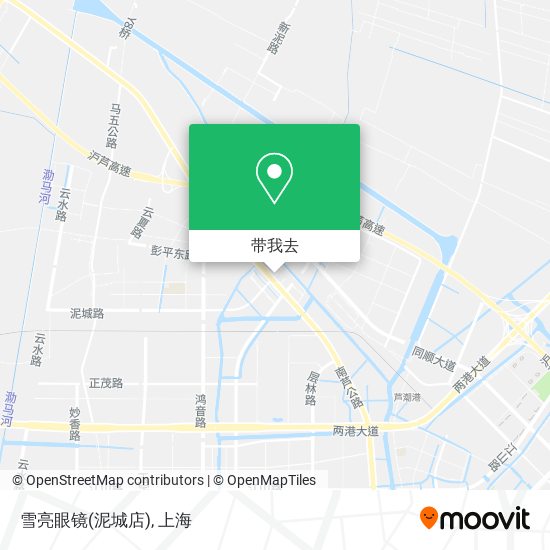 雪亮眼镜(泥城店)地图