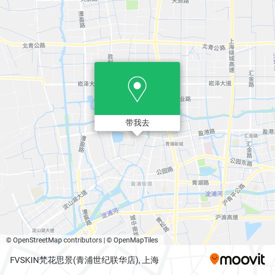 FVSKIN梵花思景(青浦世纪联华店)地图