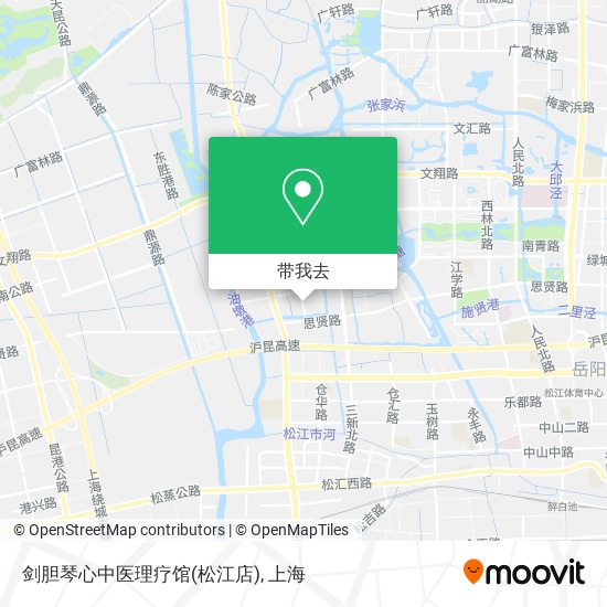 剑胆琴心中医理疗馆(松江店)地图